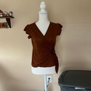 NWT Banana republic buckle linen shirt